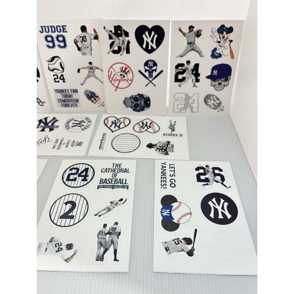 MLB New York Yankees Baseball Stickers 9 Sheets Aaron Judge #99 Fan Decals Pack! - Picture 6 of 8